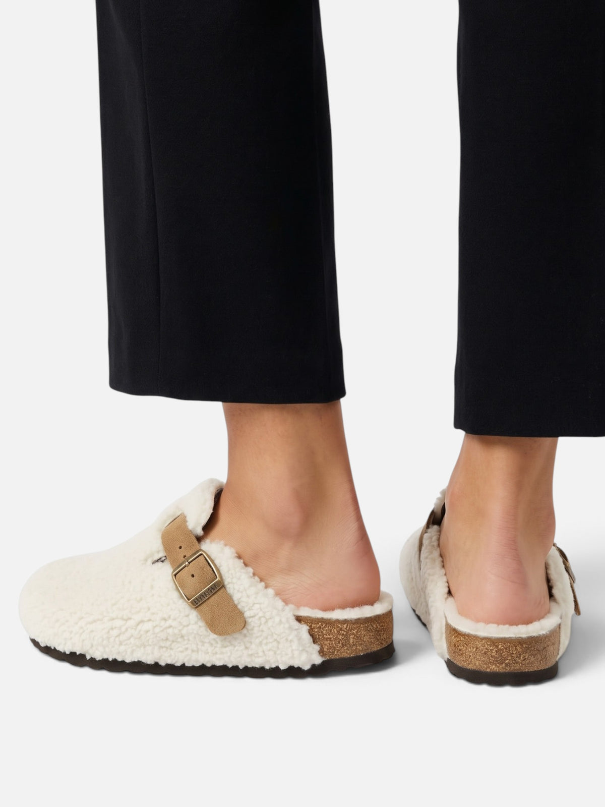 Sabots Femme Effet Laine à Boucle