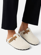 Sabots Femme Effet Laine à Boucle