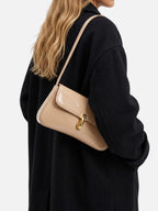 Women's Patent Buckle Detail Shoulder Bag
