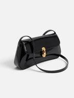 Women's Patent Buckle Detail Shoulder Bag