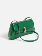 Women's Patent Buckle Detail Shoulder Bag