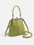 Sac Bandoulière Femme Suédine Fermoir Clic Clac