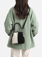 Sac Bandoulière Femme Suédine Fermoir Clic Clac