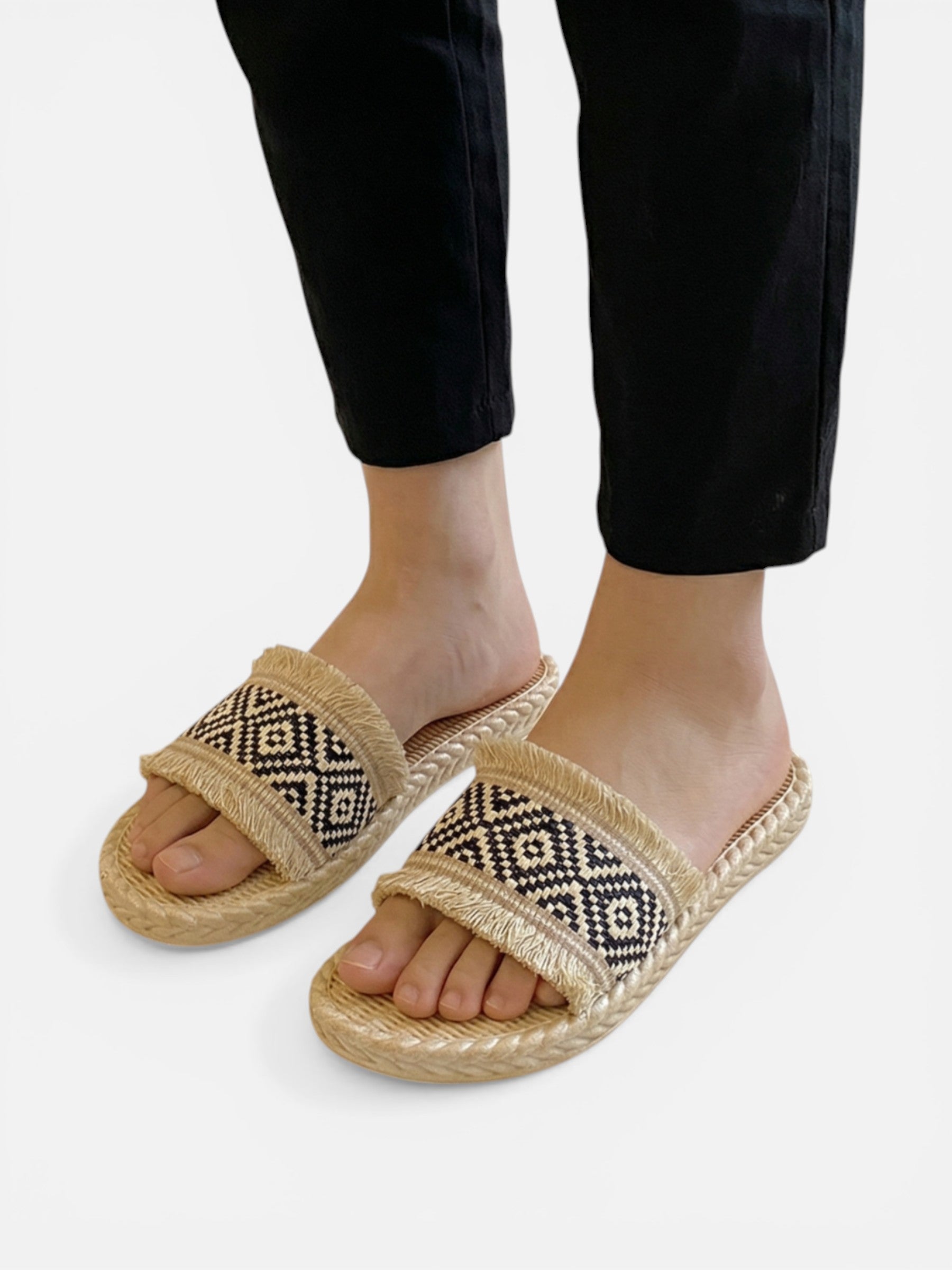 Sandalias planas para mujer estilo alpargata de verano