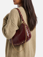 Sac Hobo Femme Simili Cuir Clouté