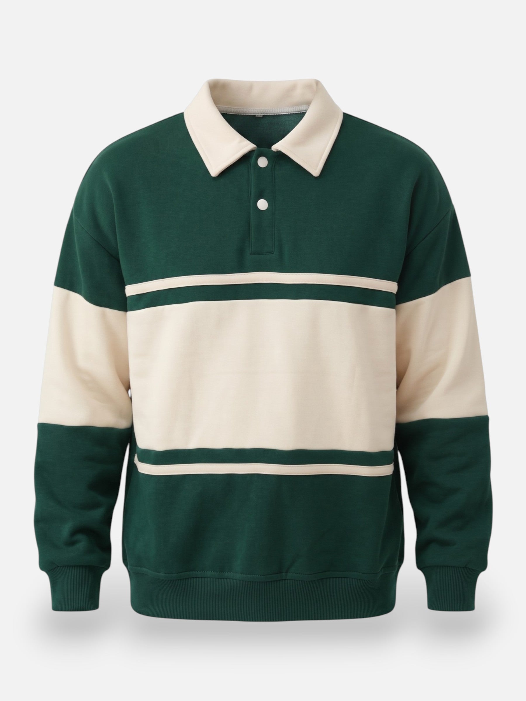 Sweat Bicolore Homme Col Polo