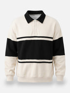 Sweat Bicolore Homme Col Polo
