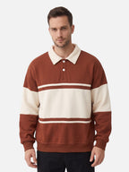 Sweat Bicolore Homme Col Polo