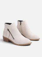 Women’s Pointed Toe Double Side Zip Ankle Boots