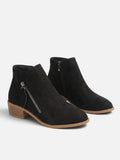 Women’s Pointed Toe Double Side Zip Ankle Boots