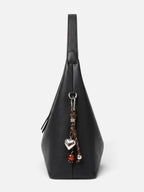 Sac Hobo Femme Cuir Breloque Coeur