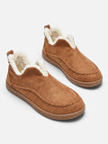 Chaussons Femme Velours Côtelé Doublure Fausse Fourrure à Enfiler