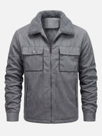 Veste Homme Effet Daim Doublée Sherpa