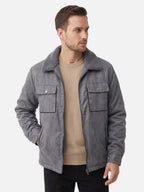 Veste Homme Effet Daim Doublée Sherpa