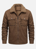 Veste Homme Effet Daim Doublée Sherpa