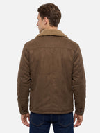 Veste Homme Effet Daim Doublée Sherpa