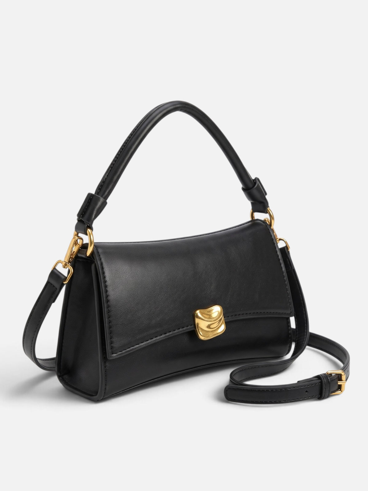 Sac Bandoulière Femme Simili Cuir Fermoir Doré