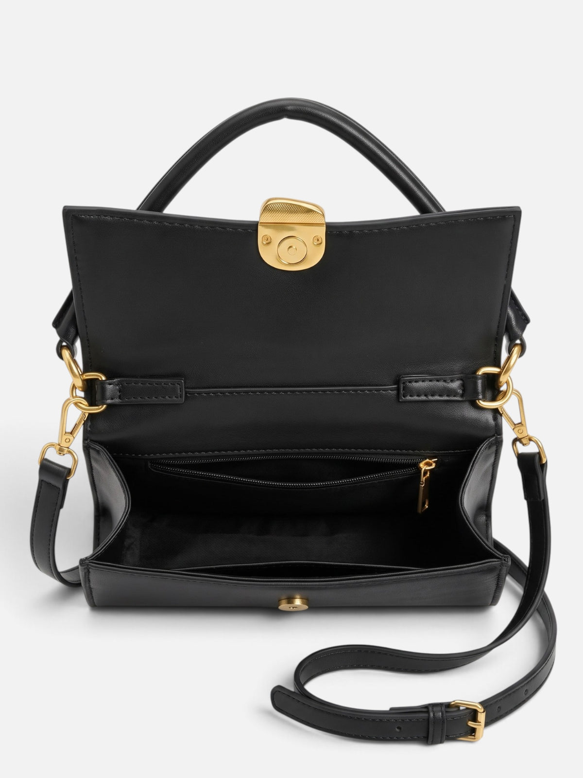 Sac Bandoulière Femme Simili Cuir Fermoir Doré