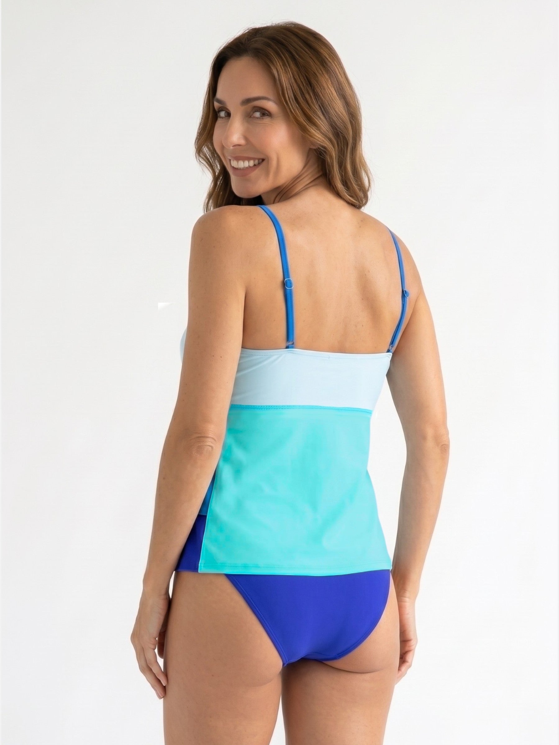 Tankini Femme Col V à Volants
