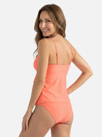 Tankini Femme Col V à Volants