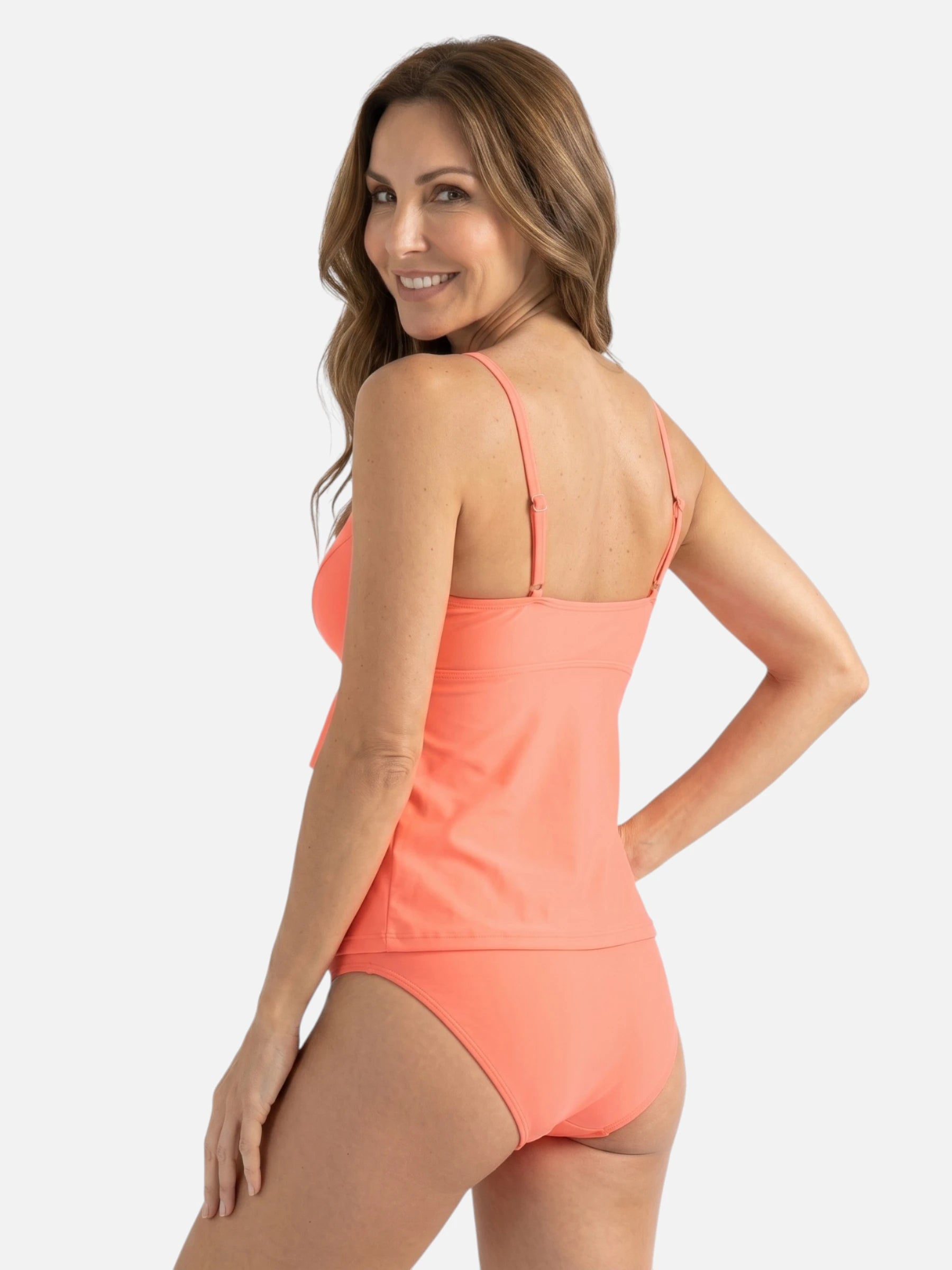 Tankini Femme Col V à Volants