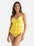 Tankini Femme Col V à Volants