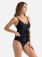 Tankini Femme Col V à Volants