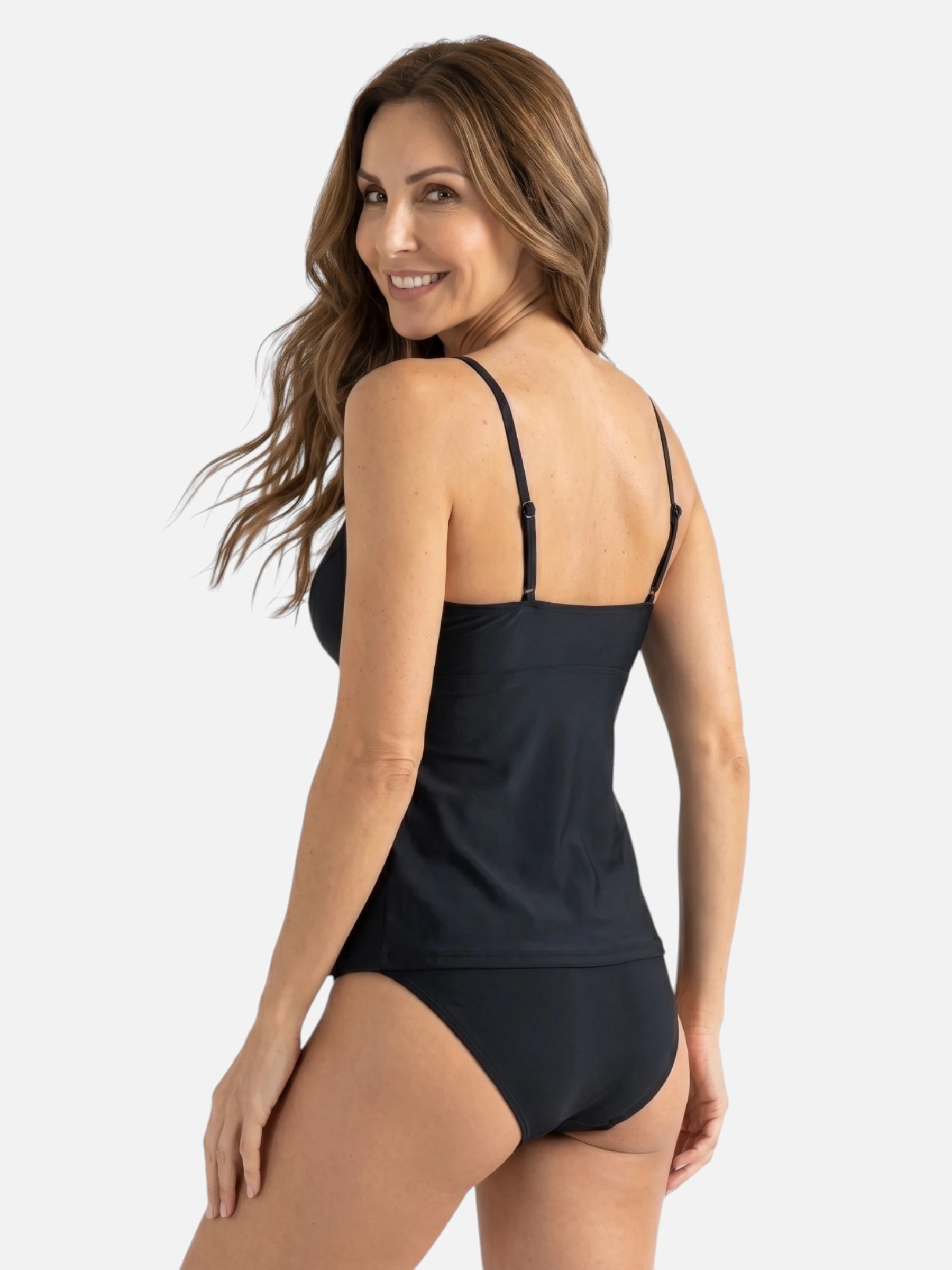 Tankini Femme Col V à Volants