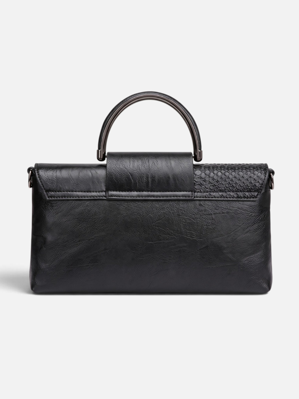 Sac Bandoulière Femme Effet Serpent à Poignée