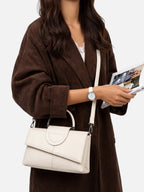 Sac Bandoulière Femme Effet Serpent à Poignée