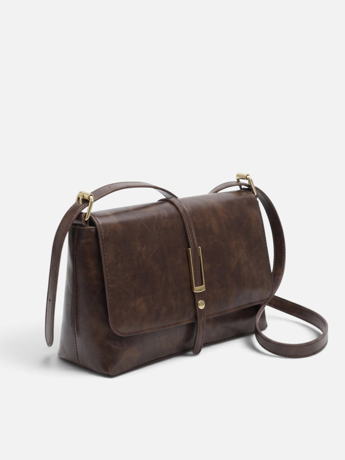 Sac Bandoulière Femme Simili Cuir Boucle Dorée