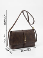 Sac Bandoulière Femme Simili Cuir Boucle Dorée