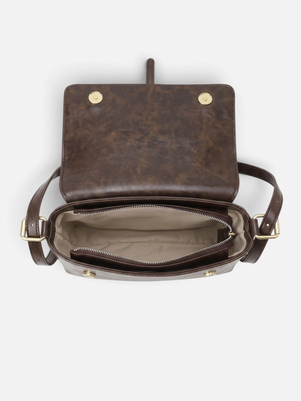 Sac Bandoulière Femme Simili Cuir Boucle Dorée