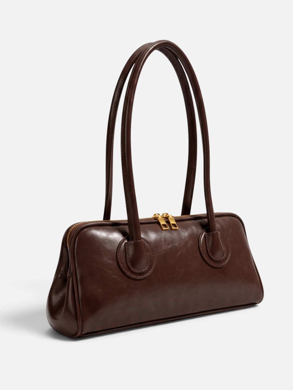 Sac Bowling Femme Simili Cuir Double Zip