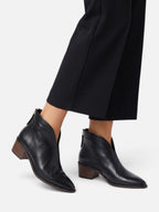 Bottines Femme en Cuir à Bout Pointu