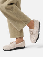 Women’s Teddy Pearl Embellished Loafer Slippers
