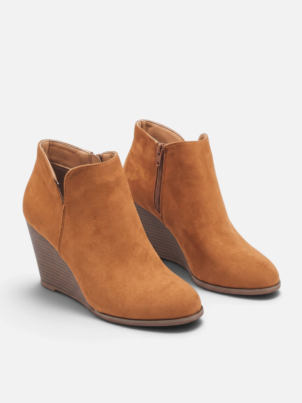 Bottines Compensées Femme Suédine
