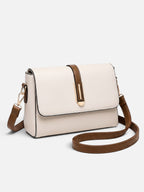 Women’s Leather Look Colour Block Crossbody Bag