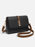 Women’s Leather Look Colour Block Crossbody Bag