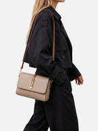 Women’s Leather Look Colour Block Crossbody Bag