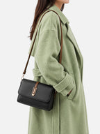 Women’s Leather Look Colour Block Crossbody Bag