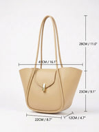 Sac Cabas Femme Simili Cuir Fermoir avec Pochette