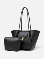 Sac Cabas Femme Simili Cuir Fermoir avec Pochette