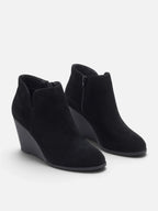 Bottines Compensées Femme Suédine