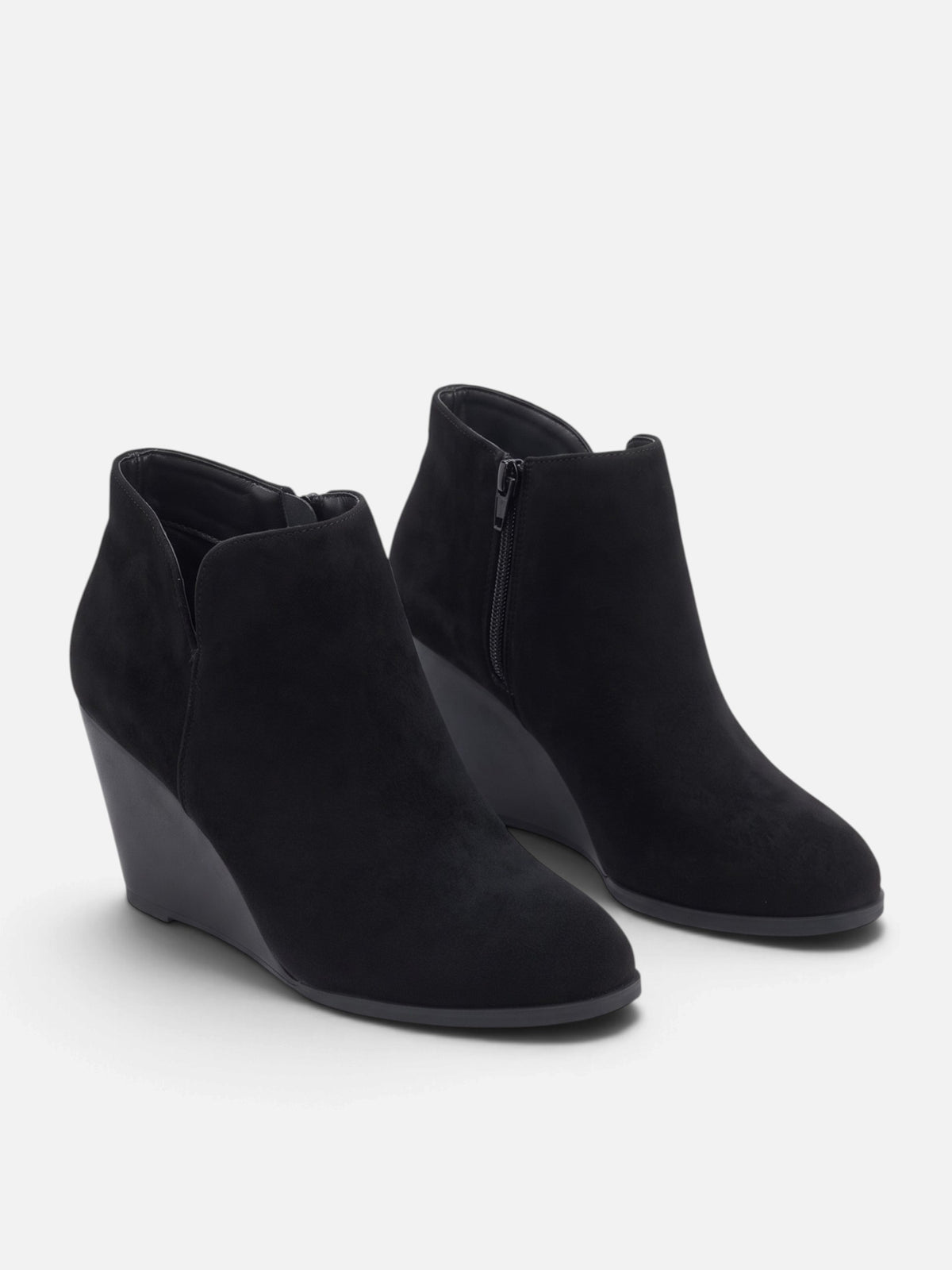 Bottines Compensées Femme Suédine