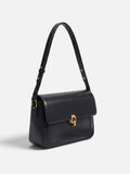 Sac Porté Épaule Femme Simili Cuir Anneau Doré