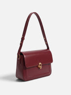 Sac Porté Épaule Femme Simili Cuir Anneau Doré