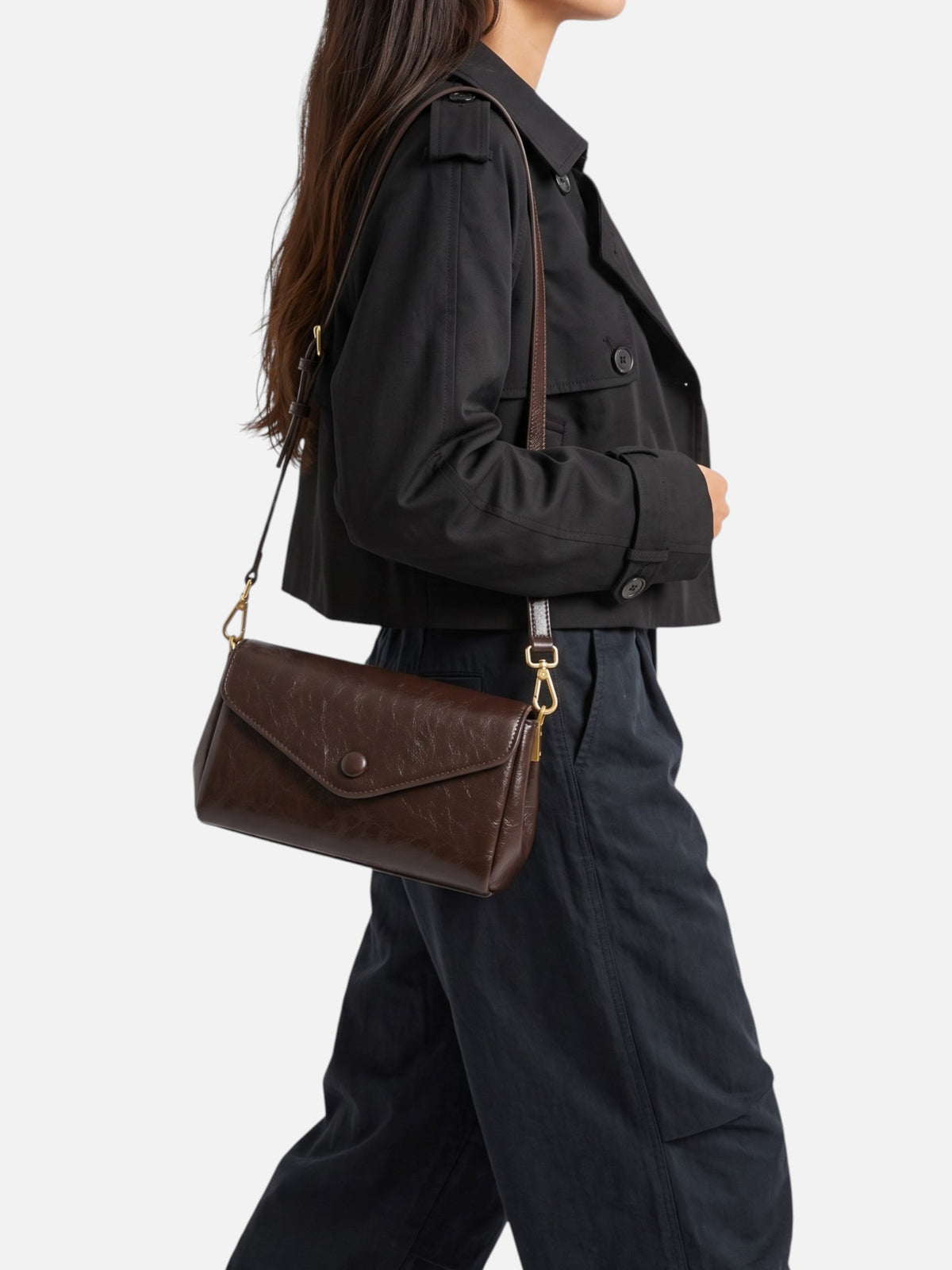 Sac Bandoulière Femme Simili Cuir Rabat Enveloppe