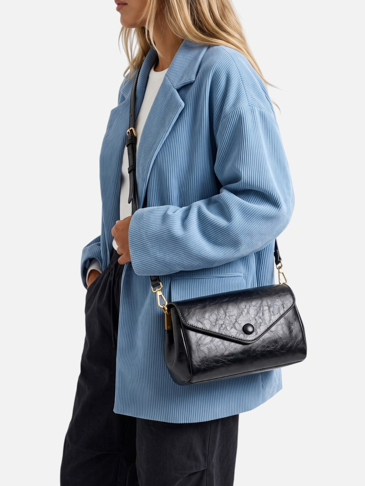 Sac Bandoulière Femme Simili Cuir Rabat Enveloppe