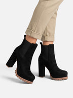 Women’s Platform Block Heel Chelsea Boots